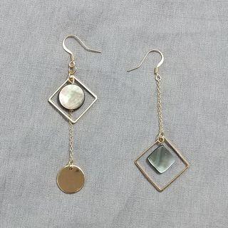 Asymmetric Geometry Earring / Clip-on Earring