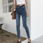 Asymmetric Skinny Jeans