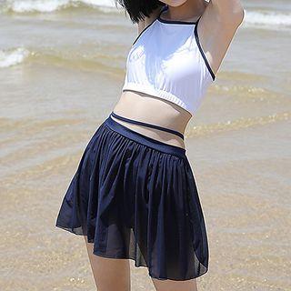 Swim Set: Tankini Top + Swim Skirt