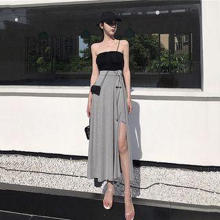 Tube Top / A-line Midi Skirt