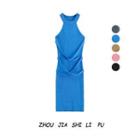 Halter Strappy Sheath Dress