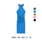 Halter Strappy Sheath Dress