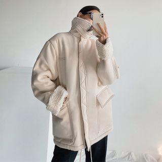 Fleece-lining Loose-fit Coat