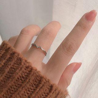 Crinkle Ring Silver - One Size