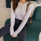 Thumbhole Slim-fit T-shirt