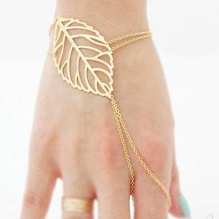 Alloy Leaf Bracelet