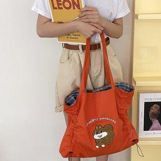 Embroidered Drawstring Tote Bag (various Designs)