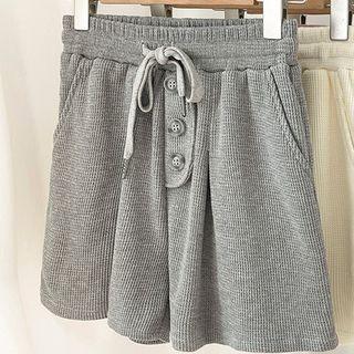 Plain Drawstring Running Shorts