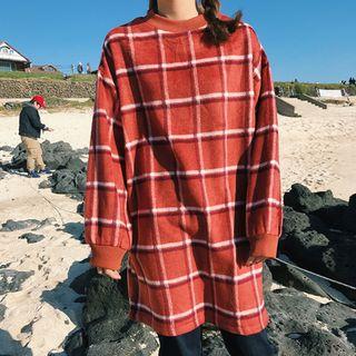Check Long Pullover