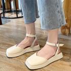 Square-toe Platform Sandals