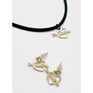 Set: Heat Earrings + Pendant Choker