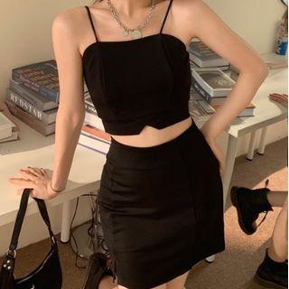 Cropped Camisole Top / Pencil Skirt