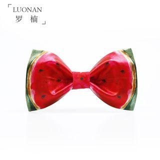 Watermelon Print Bow Tie