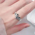 925 Sterling Silver Mouse Ring Silver - One Size