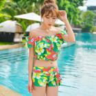 Ruffle Floral Swimsuit