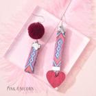 Non-matching Bobble Strap Earring