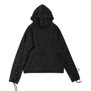 Lace Up Detail Hoodie
