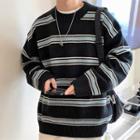 Striped Color Panel Sweater