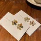 Flower Faux Crystal Earring