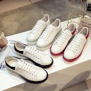 Gradient Flatform Lace-up Sneakers