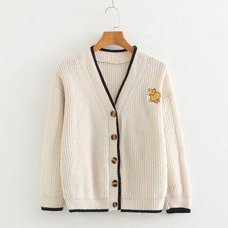 Elephant V-neck Knit Jacket