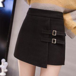 Woolen Mini A-line Skort