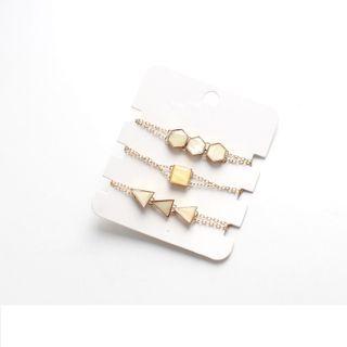 Geometric Glaze Alloy Bracelet (various Designs) / Set