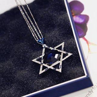 Crystal Star Long Necklace
