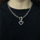 Sweetheart Pendant Chain Necklace As Shown In Figure - One Size