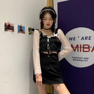 Long-sleeve Lace Top / Vest