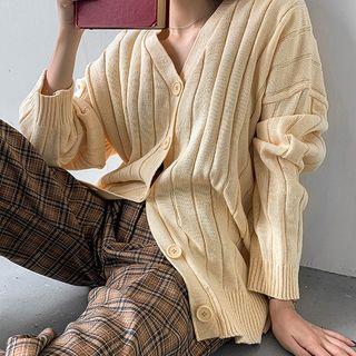 Ribbed Oversized Cardigan