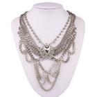 Jeweled Rhinestone Multi-strand Necklace