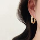 Hoop Earring E4168 - 1 Pair - Gold - One Size