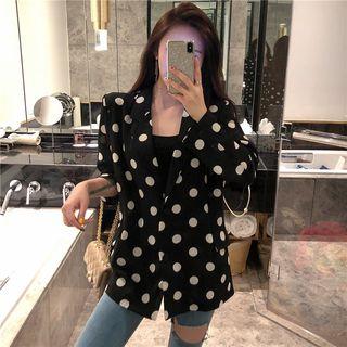 Lightweight Polka-dot Blazer