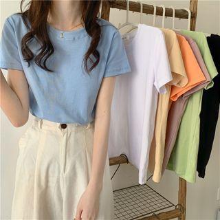 Circle Sleeve Cropped Short-sleeve Top