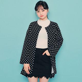 Round-neck Dotted Jacket