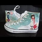 Travelling In Winter High-top Canvas Sneakers