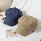 Mink Solid Color Octagonal Hat
