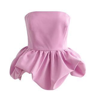 Peplum Tube Top