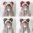 Bear Ear Chenille Lace Headpiece / Hair Clip / Set