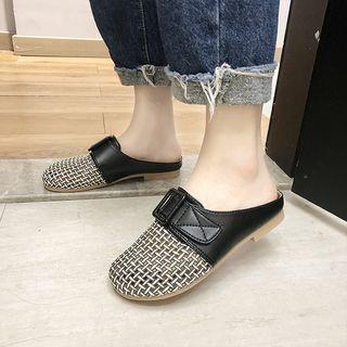 Fabric Panel Mules