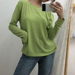 Twisted Back Long-sleeve T-shirt