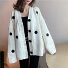 Dotted Oversize Cardigan