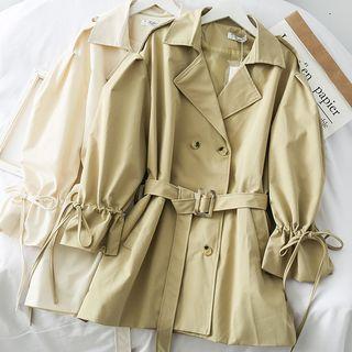 Double-breasted Loose-fit Trench Coat With Belt