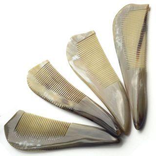 Horn Hair Comb 152 - White - 22cm