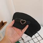 Heart Belt Beret Hat