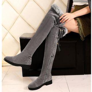Tassel Detail Over-the-knee Boots