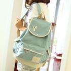 Bow Accent Canvas Backpack