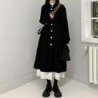 Long-sleeve Midi Dress / Lace Skirt