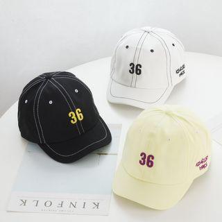 Embroidered Lettering Short Brim Cap